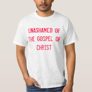 Camiseta Unashamed do evangelho do cristo