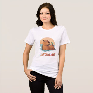 Camiseta Unbothered Chill Vibe Ajuste de Confiança