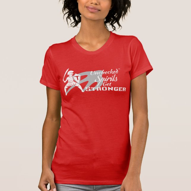Camiseta Unchecked Spirits Get Stronger - Red crew t-shirt (Frente)