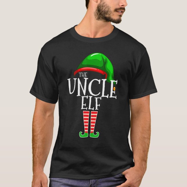 Camiseta Uncle Elf   Family Matching Group Christmas   Cost (Frente)