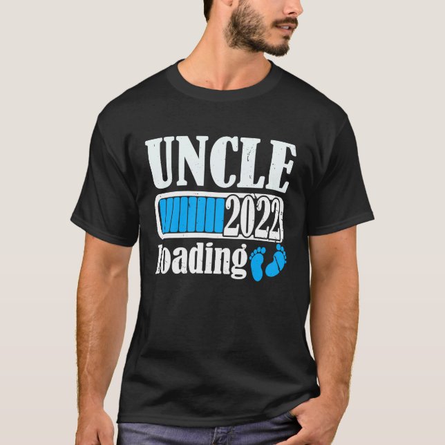 Camiseta Uncle Loading 2022 New Uncle Pregnant Announcement (Frente)