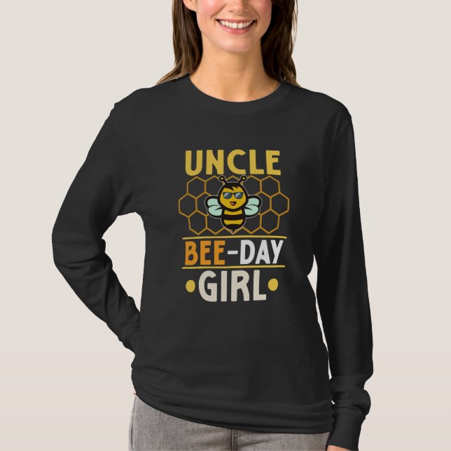 Camiseta Uncle Of Bee Day Girl Honey Beekeeper Beekeeping G (Frente)