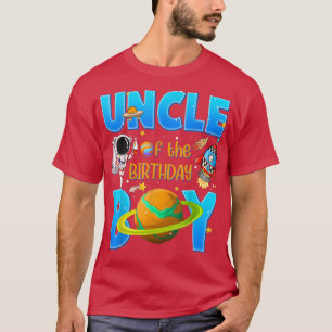 Camiseta Uncle Of The Birthday Boy Astronaut Space Theme Pa