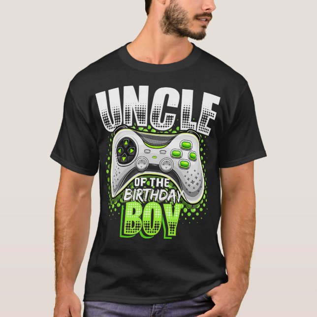 Camiseta Uncle of the Birthday Boy Matching Video Game Birt (Frente)