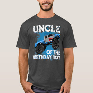 Camiseta Uncle Of The Birthday Boy Monster Truck Birthday P