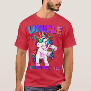 Camiseta Uncle of the Birthday Princess Flossing Unicorn Un