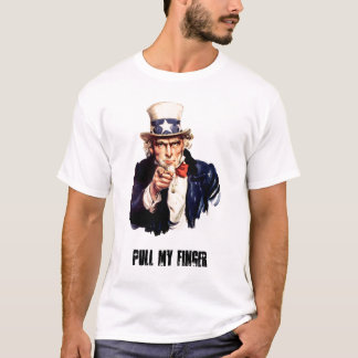 Camiseta Uncle_Sam_ (pointing_finger), TRAÇÃO… -