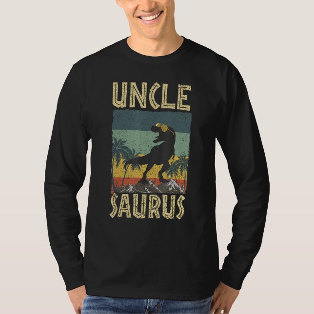 Camiseta Uncle Saurus Dinosaur Unclesaurus Rex Family Match (Frente)