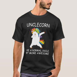 Camiseta unclecorn, presente engraçado para tio dabbing un