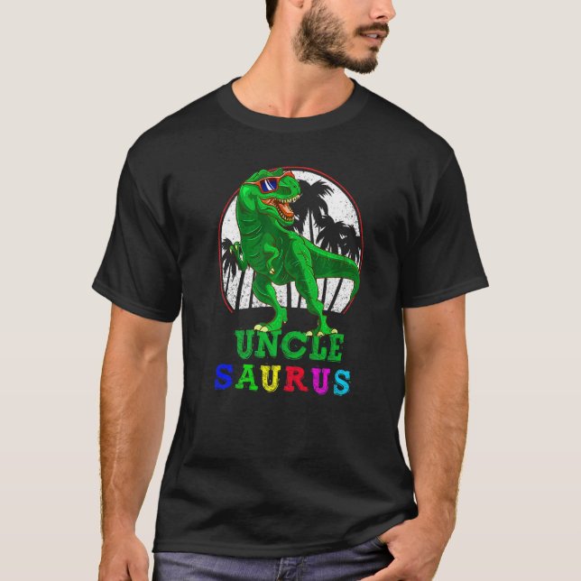 Camiseta Unclesaurus Rex Dinosaur Men Tio Saurus Família M (Frente)