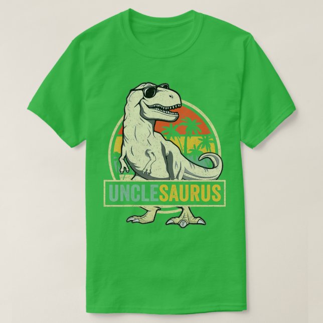 Camiseta Unclesaurus Rex Dinosaur Tio Surus Match (Frente do Design)