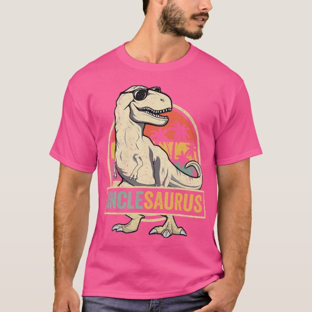 Camiseta Unclesaurus T Rex Dinossauro Tio Saurus, Matriz Fa (Frente)