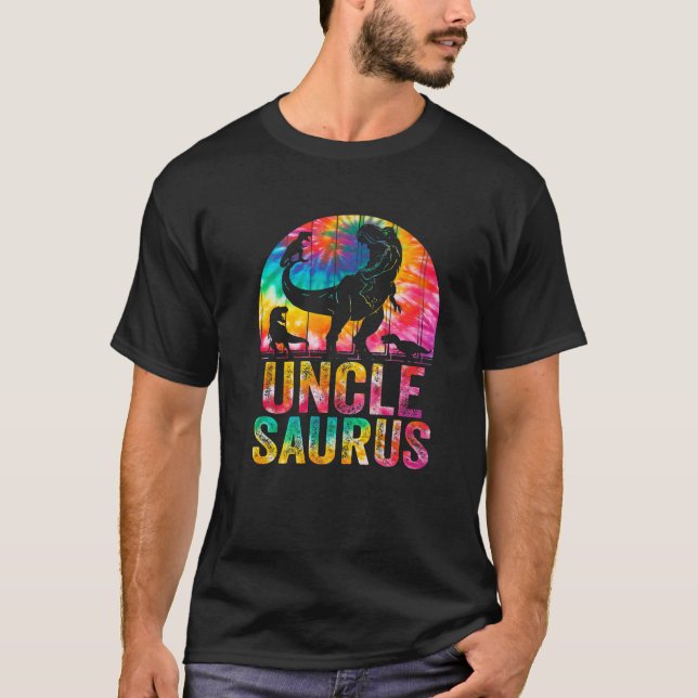 Camiseta Unclesaurus T Rex Dinossauro Tio Saurus, Matriz Fa (Frente)