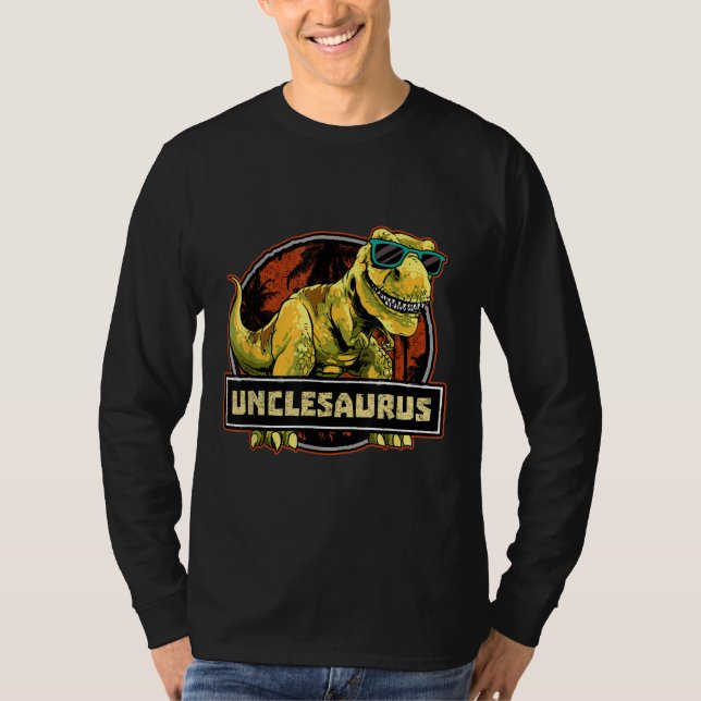 Camiseta Unclesaurus T rex Tio Saurus Dinossaur (Frente)