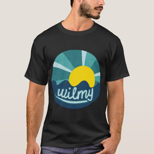 Camiseta Uncw Wilmington Beach Ocean (Frente)
