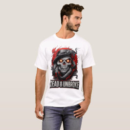 Camiseta Undead & Unbroken Dark Skull Horror Gothic Art
