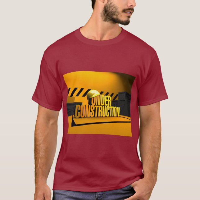 Camiseta Under Construction Design – Building Dreams in Sty (Frente)
