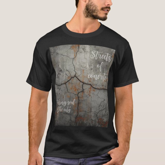 Camiseta Underground Concrete Black Unisex T-shirt Street (Frente)