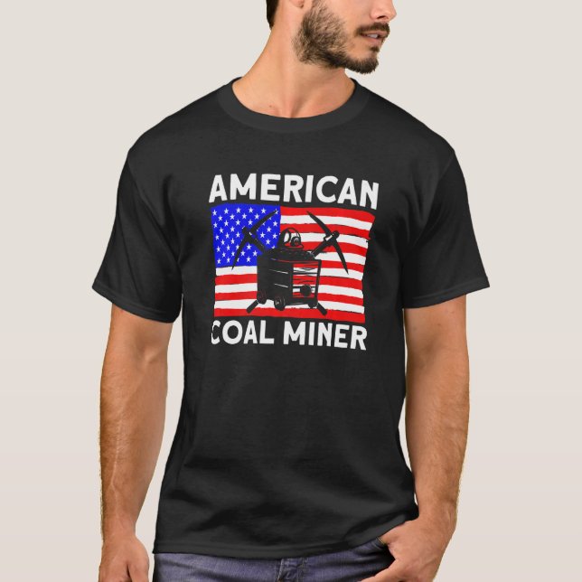 Camiseta Underground Mining American Coal Miner American Co (Frente)