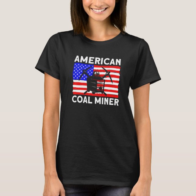 Camiseta Underground Mining American Coal Miner American Co (Frente)