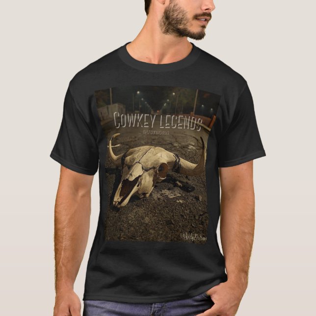 Camiseta Underground Streetwear Skull Western Black T-shirt (Frente)