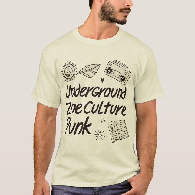 Camiseta Underground Zine Culture Punk (Frente)