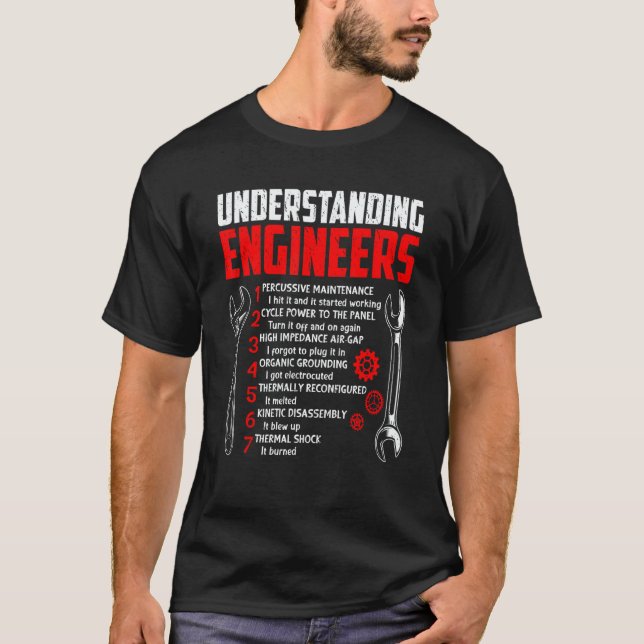 Camiseta Understanding Engineers  Mechanical Sarcastic Engi (Frente)