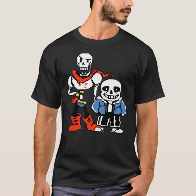 Camiseta Undertale - Sans and Papyrus (Frente)
