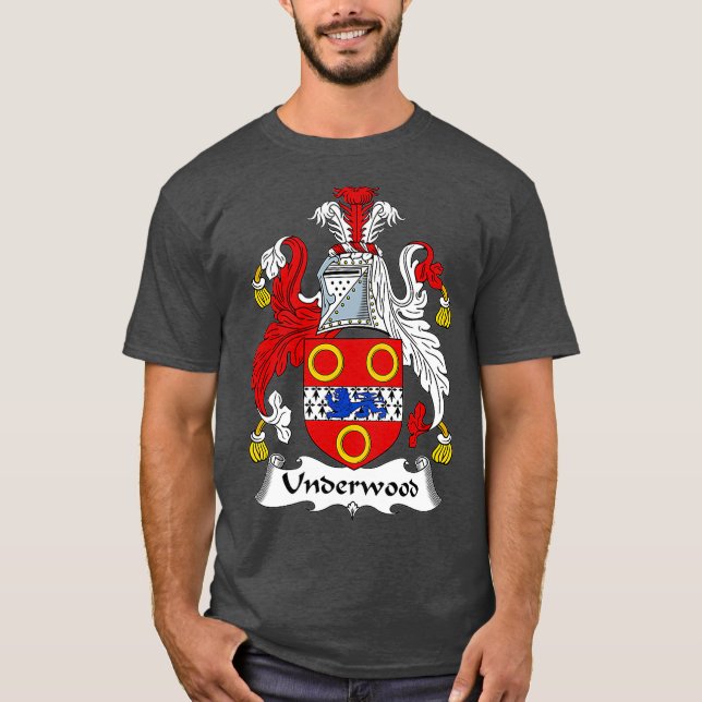 Camiseta Underwood Coat of Arms  Family Crest (Frente)