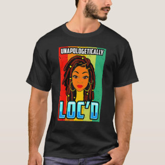 Camiseta Undesculeticamente Loc Black Girl-Queen Melanin Lo