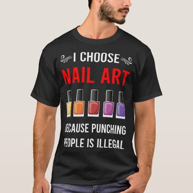 Camiseta Unhas de Arte de Unhas Técnico Manicure Manicure P (Frente)