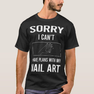 Camiseta Unhas de Arte de Unhas Técnico Manicure Manicure P