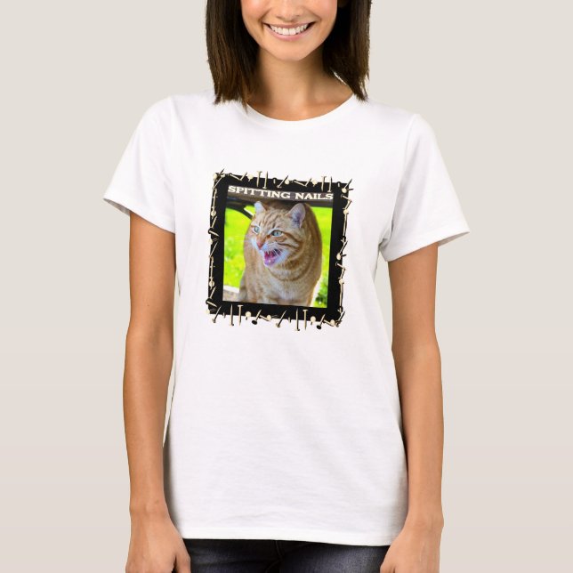 Camiseta Unhas de cuspir (luz) (Frente)
