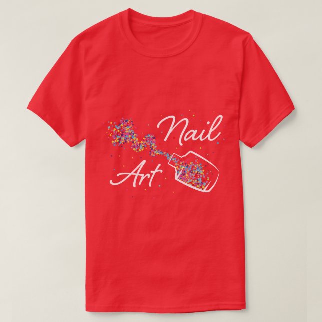 Camiseta Unhas do Designer de Nail Arnail Polonês (Frente do Design)
