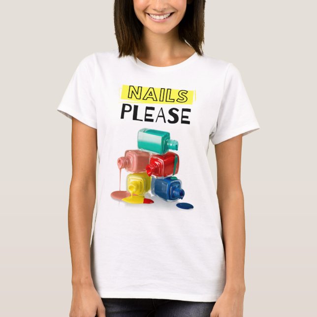 CAMISETA UNHAS POR FAVOR (Frente)