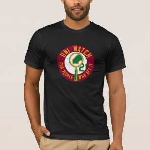 Camiseta Uni relógio: Lupa de Borgonha