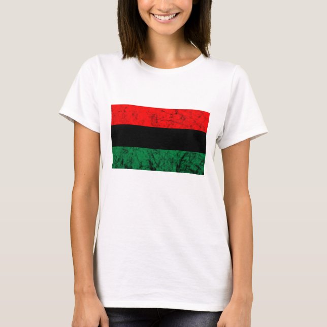 Camiseta UNIA Sinalizador Pan African Freedom Roots Black L (Frente)