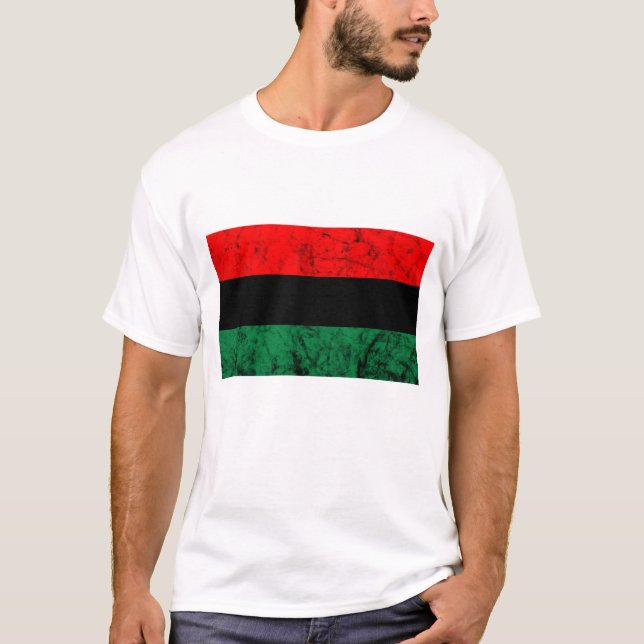 Camiseta UNIA Sinalizador Pan African Freedom Roots Black L (Frente)