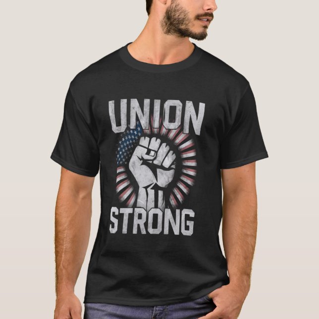Camiseta União Forte Para Os Trabalhadores Profissionais Di (Frente)