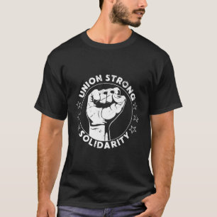 Camiseta União Forte Solidariedade Resiste Direitos Dos Tra