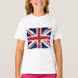 Camiseta União jack de menina