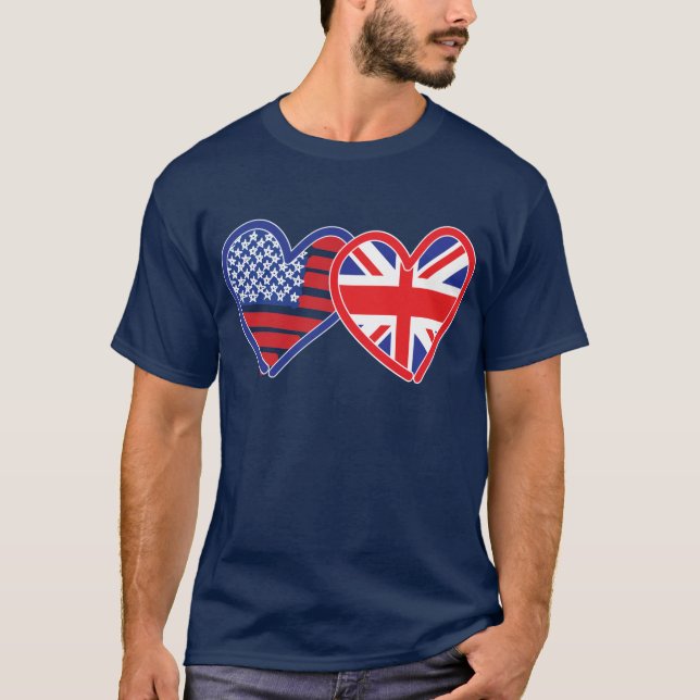 Camiseta União Jack/EUA (Frente)