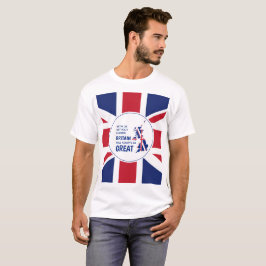 Camiseta UNIÃO JACK Excelente Grã-Bretanha sempre Excelente