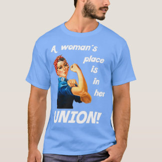 Camiseta União Pro Forte Orgulho Rosie the Riveter (2