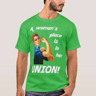 Camiseta União Pro Forte Orgulho Rosie the Riveter (2