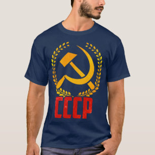 Camiseta União Soviética CCCP URSS Comunismo martelo foice