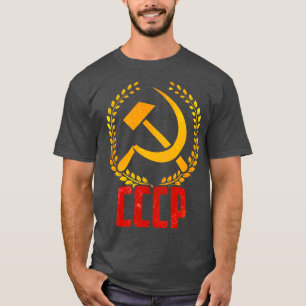 Camiseta União Soviética CCCP URSS Comunismo martelo foice