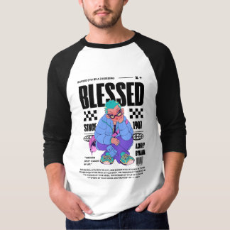 Camiseta única abençoada