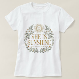 camiseta única de design sunshine