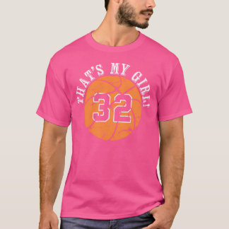 Camiseta Única, Essa É A Minha Rapariga 32 Jogadora De Basq